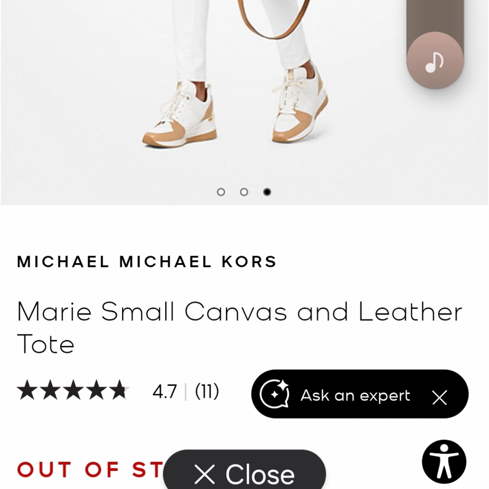 Michael Kors Tan and Cream Women's Bag - Picture 11 of 13